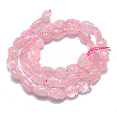 Natural Madagascar Rose Quartz Beads Strands X-G-O186-B-09-1