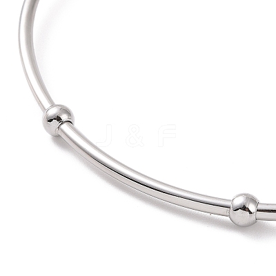 Non-Tarnish 201 Stainless Steel Hollow Out Heart Bangle BJEW-P285-01P-1