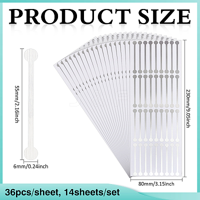 PVC Self-adhesive Stickers STIC-WH0003-60E-1
