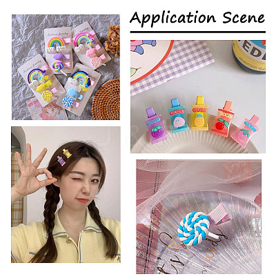 180Pcs 18 Style Resin Cabochons CRES-FW0001-02-1