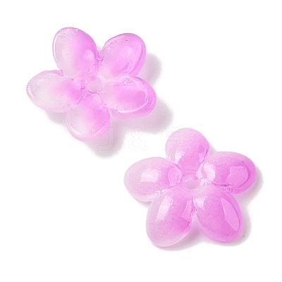 Transparent Spray Paint Glass Beads GLAA-Z011-07C-1