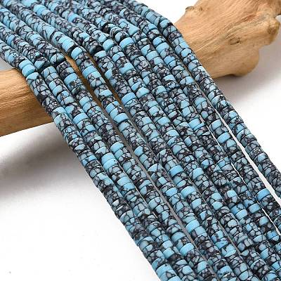 Dyed Synthetic Turquoise Beads Strands G-Z089-A04-S-1