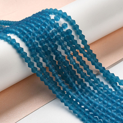 Imitate Austrian Crystal Frosted Glass Beads Strands EGLA-A039-T3mm-MD01-1