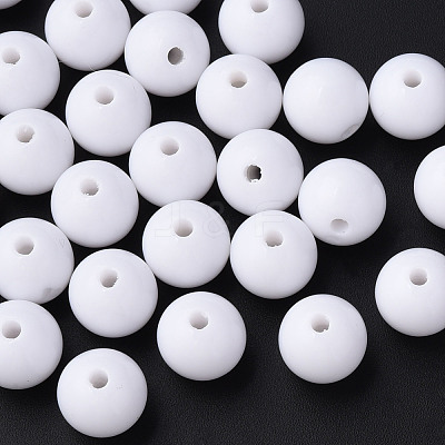 Opaque Acrylic Beads MACR-S370-C14mm-01-1