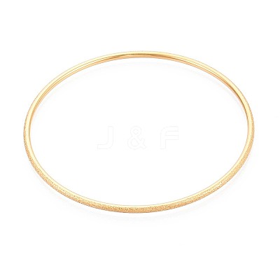 304 Stainless Steel Plain Bangles For Women BJEW-N033-03G-1