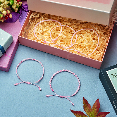5Pcs 5 Style Nylon Thread Woven Braided Bracelets Set BJEW-SW00051-1
