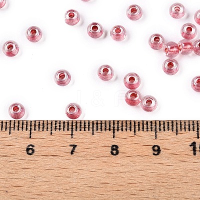 6/0 Transparent Inside Colours Glass Seed Round Beads X1-SEED-N006-004L-1
