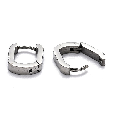 Tarnish Resistant 304 Stainless Steel Huggie Hoop Earrings STAS-J033-11A-P-1