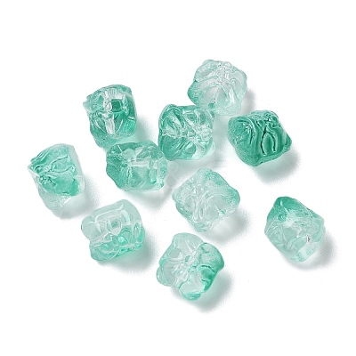 Baking Paint Transparent Glass Beads GLAA-C035-01M-1