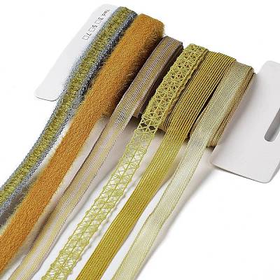 18 Yards 6 Styles Polyester Ribbon SRIB-C001-E04-1