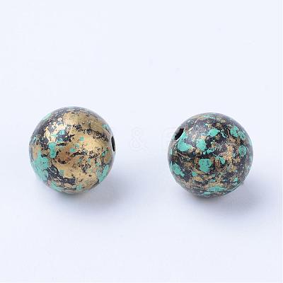 Antique Style Acrylic Beads OACR-S013-2012A-1
