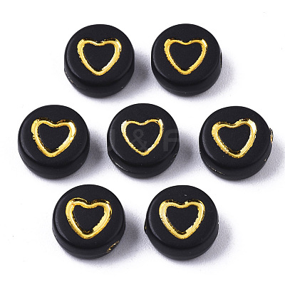 Opaque Acrylic Beads X-PACR-N006-004-1