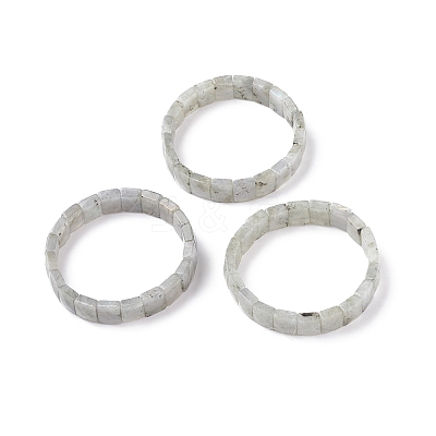 Natural Labradorite Stretch Bracelets BJEW-F406-B19-1