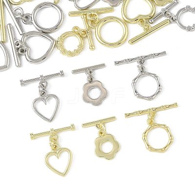 20Pcs 12 Styles Alloy Toggle Clasps FIND-FS0004-53-1