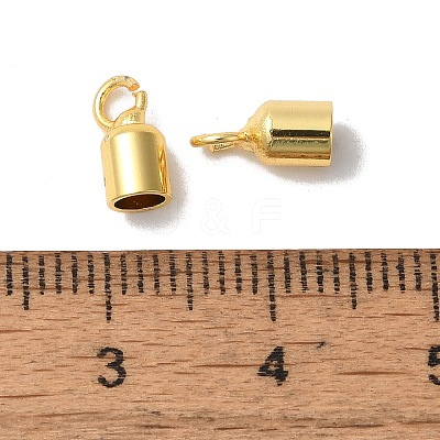 Rack Plating Brass Cord End KK-F873-15G-1