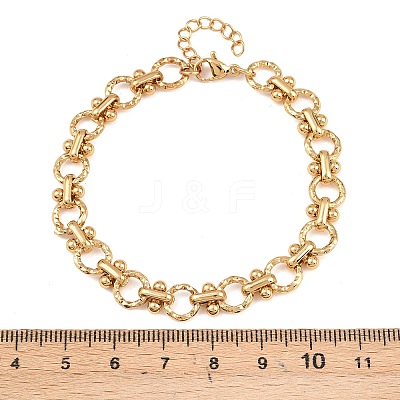 304 Stainless Steel Link Chain Bracelets for Women BJEW-H207-01C-G-1