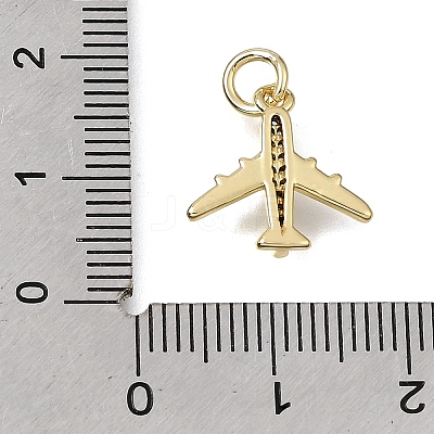 Brass Micro Pave Clear Cubic Zirconia Charms CU-CBAEEA8-36G-1