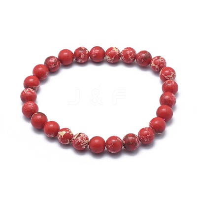 Synthetic Regalite Bead Stretch Bracelets BJEW-K212-C-026-1-1