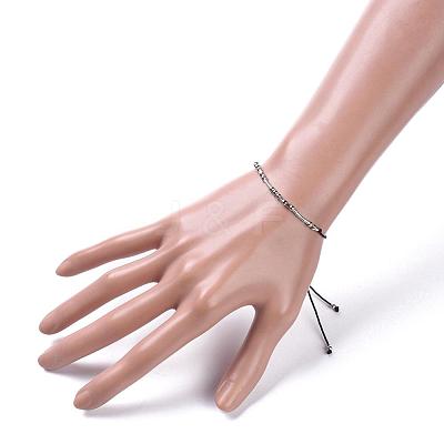Unisex Adjustable Morse Code Bracelets BJEW-JB04988-04-1