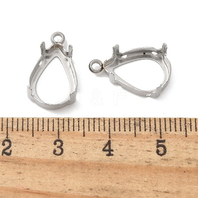 304 Stainless Steel Pendant Cabochos STAS-C117-04A-P-1