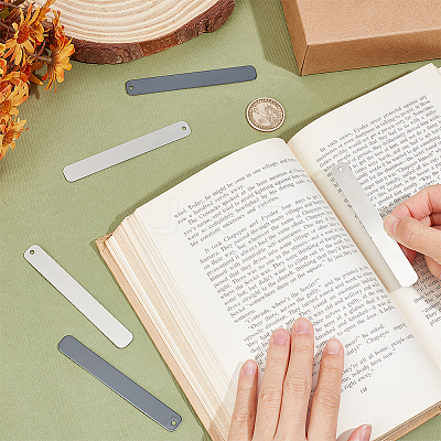 201 Stainless Steel Bookmarks DIY-WH0430-487B-1