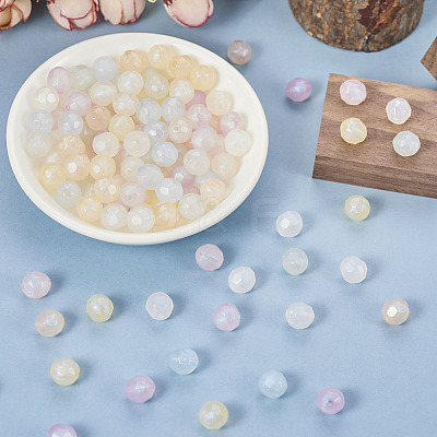 350Pcs 7 Colors Translucent Acrylic Beads TACR-TA0001-17-1