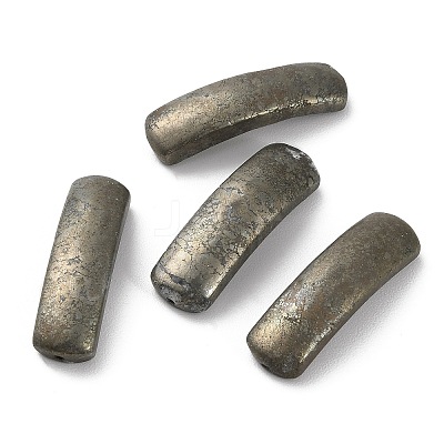 Natural Pyrite Connector Charms G-A033-01-1