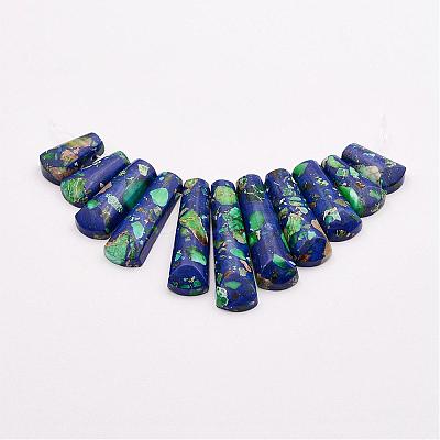 Regalite and Lapis Lazuli Beads Strands G-P298-E01-1