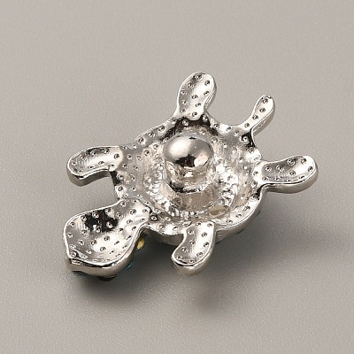 Alloy Rhinestone Snap Buttons LS-FIND-WH0111-246-1