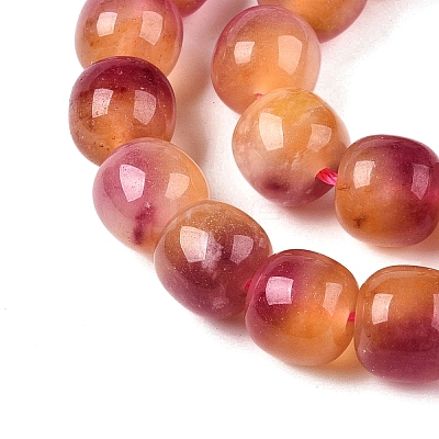 Dyed Natural White Jade Beads Strands G-T138-D09-1
