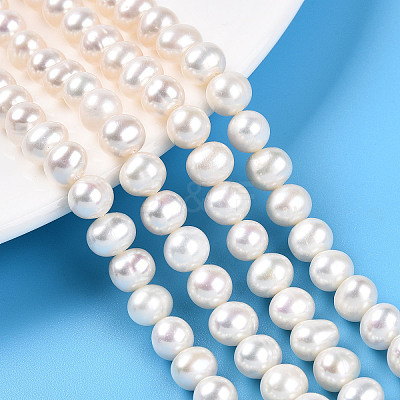 Natural Cultured Freshwater Pearl Beads Strands PEAR-N016-07B-1