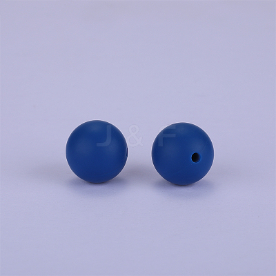 Round Silicone Focal Beads SI-JX0046A-95-1