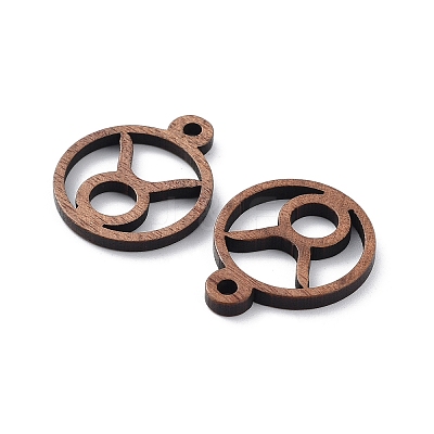 Walnut Wood Laser Cut Pendants WOOD-Q051-07B-1