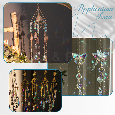 100Pcs Glass Charms GLAA-SP0001-68-1