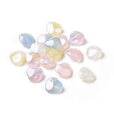 Electroplate Acrylic Beads OACR-A011-02-1