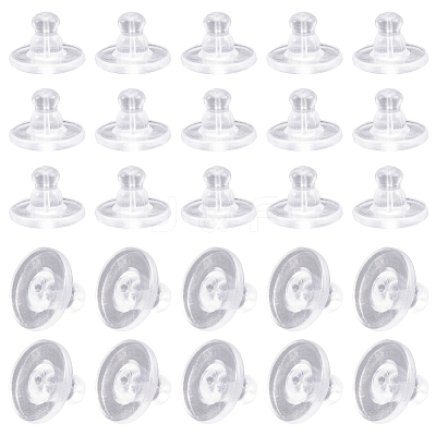 Clear Silicone Full-covered Ear Nuts FIND-SP0001-18C-1