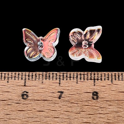 Electroplate Transparent Glass Beads EGLA-N057-03A-1