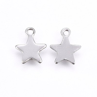 201 Stainless Steel Charms STAS-E438-50P-1