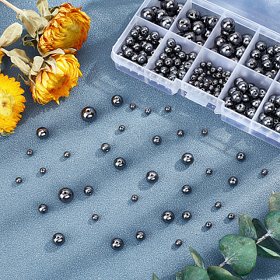 316Pcs Non-magnetic Synthetic Hematite Beads Strands G-PH0019-31-1