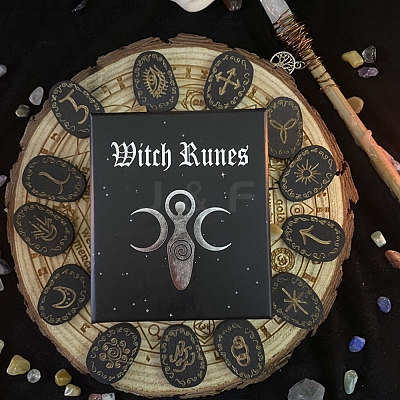 Wood Witch Runes AJEW-E052-02-1