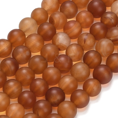Natural Carnelian Beads Strands G-L642-G01-8mm-1