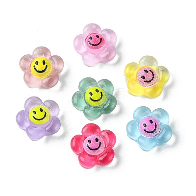 Translucent Resin Cabochons RESI-E039-01-1