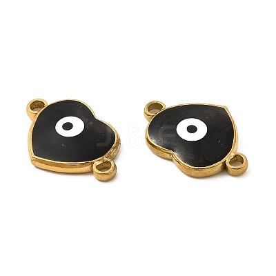 201 Stainless Steel Enamel Connector Charms STAS-P320-14G-1
