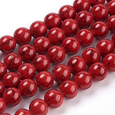 Synthetic Turquoise Beads Strands X-TURQ-H038-8mm-XXS17-1