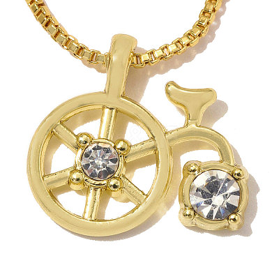 Zinc Alloy with Crystal Rhinestone Charms RB-OY001-72G-1