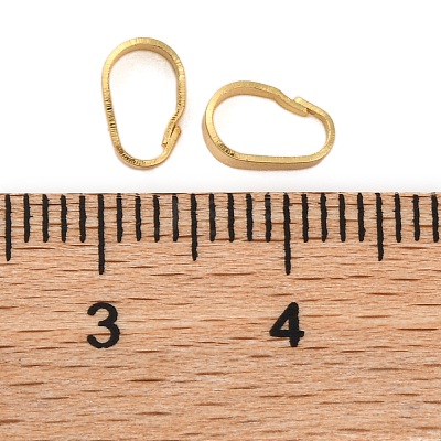 Rack Plating Brass Snap on Bails KK-Z070-34A-G-1