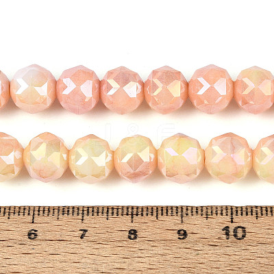 Anti-Tarnish Electroplate Glass Beads Strands GLAA-N010-10mm-11-1