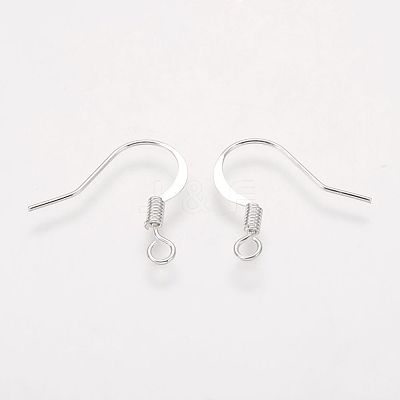 Brass French Earring Hooks KK-Q366-S-NF-1