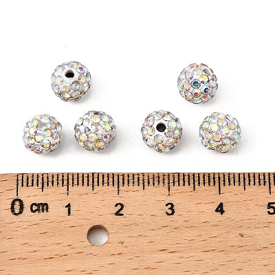 Pave Disco Ball Beads RB-Q195-8mm-AB-1