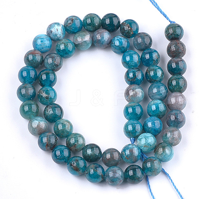 Natural Apatite Beads Strands X-G-F591-01-1